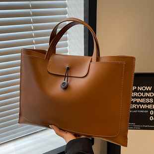 公文包女士文件包男款大容量商务通勤笔记本电脑包上班办公手提包