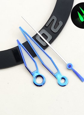 飞行员三针手表指针 绿色夜光 NH35指针 适用于NH36/4R机芯