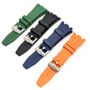 适配AP橡胶手表带皇家橡树离岸型26400防水防汗26MM硅胶针扣表链