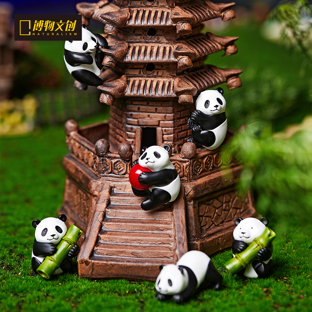 大熊猫可爱模型可挂杯