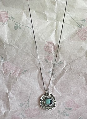 极细项链女款2025新款绿松石吊坠