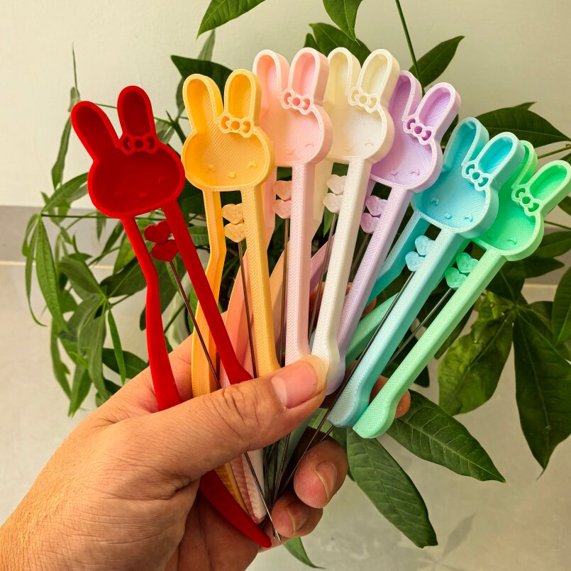 豆帮手 拼豆笔 豆针笔长镊子夹子工具猫抓铲拼豆辅助工具豆铲小兔