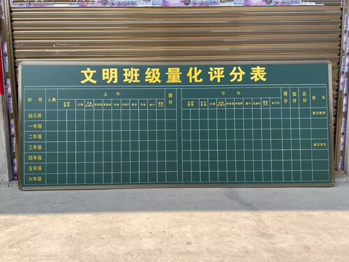 学校教学黑板绿板白板校务日记评比栏积分表企业看板医院社区看板