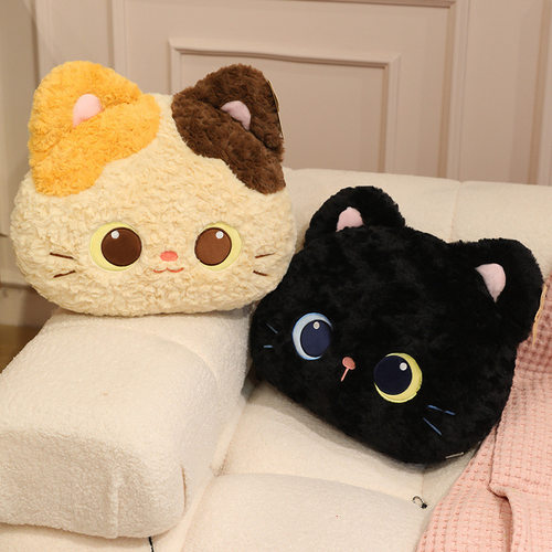 正版鼻涕熊动物系列毛绒玩具三花猫抱枕猫咪公仔办公靠垫儿童玩具