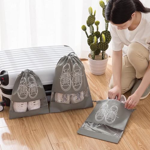 鞋袋鞋包防尘袋旅行装鞋子收纳袋子鞋罩神器拖鞋收纳包束口鞋套