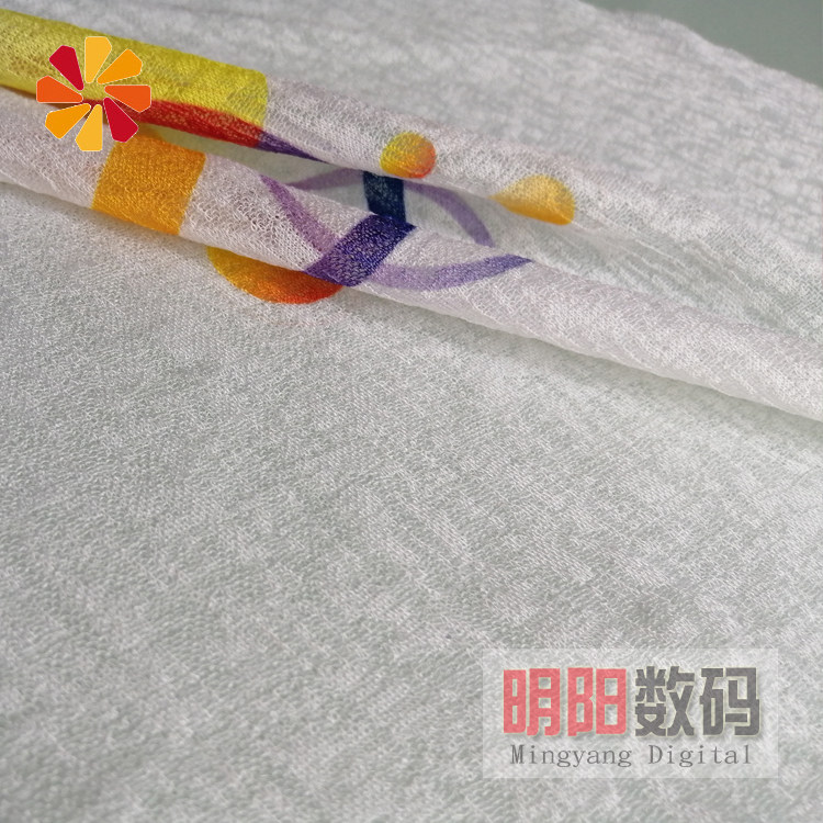 35号布 暗花透纱针织布料高弹力数码印花加工专用面料怎么看?