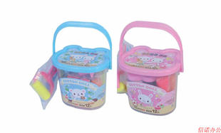 爱好新款 布绒娃娃6906 12色造型彩橡皮泥 油泥 带工具