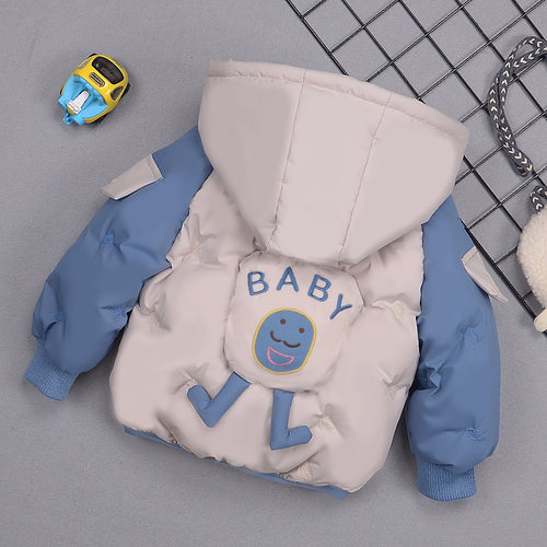 洋气卡通加厚羽绒棉服男童装冬季