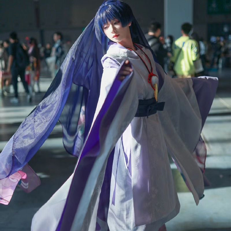 原神cos服过往白衣散兵cosplay服装cosplay少年散兵男女和风常服