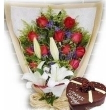 邛崃市凤龙宝林平乐火井高何夹关临济镇红玫瑰蛋糕鲜花店同城速递