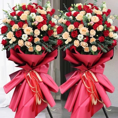 济宁任城区森泰御城翠都国际苏果超市环城西路开业花篮庆典乔迁