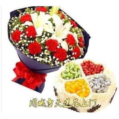深圳龙岗区杨梅坑桔钓沙葵涌官湖西涌溪涌玫瑰生日蛋糕鲜花店同城