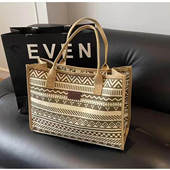 时尚 印花女帆布包大容量学生单肩包手提购物袋外出旅行上班通勤包