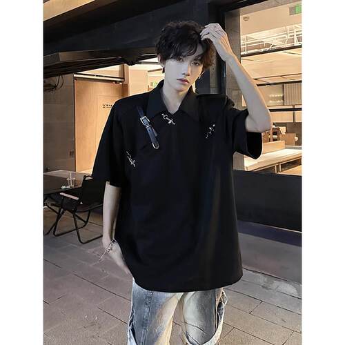 PoLo衫男夏季高级感翻领短袖T恤