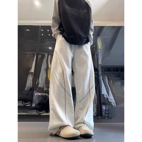 美式弯刀卫裤男秋季运动休闲长裤