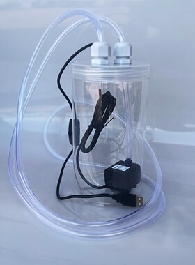 DIY电脑手机设备水冷循环水箱水桶水泵USB水管套装散热包邮5v 12v