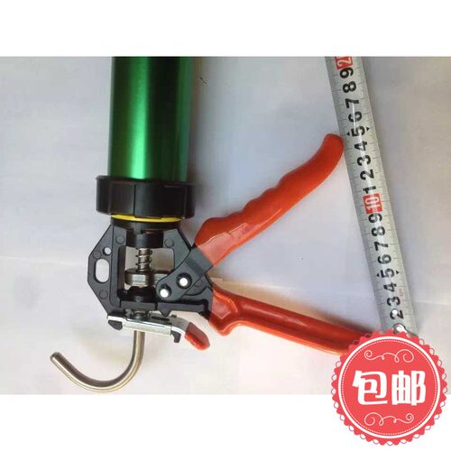 台湾长鸿212ALD软包装胶枪长行程防溢胶自动断胶结构胶枪大挎把