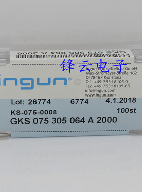 INGUN英钢针GKS075 305 064A2000（直上圆头）1.0mm测试针探针