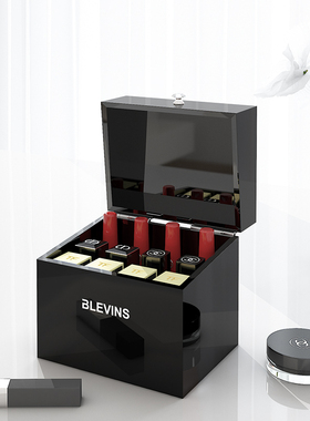 娇兰口红收纳盒ins风小型精致长管唇釉亚克力桌面整理盒防尘带盖