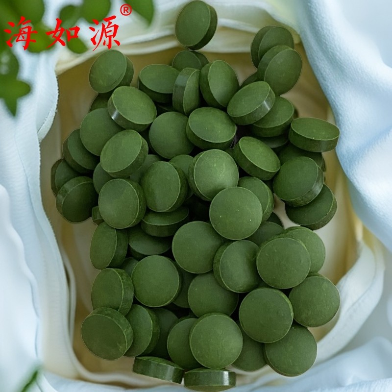 海如源破壁蛋白核小球藻片出口食品级绿藻片CGF因子无重金属超标