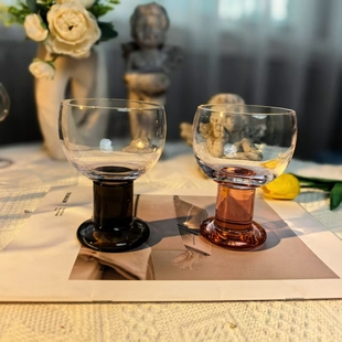 矮脚鸡尾酒杯香槟杯原色水晶玻璃个性 欧式 简约酒杯家用 可尔