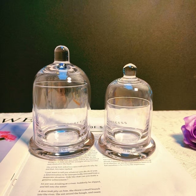 香薰玻璃烛台摆件创意钟罩