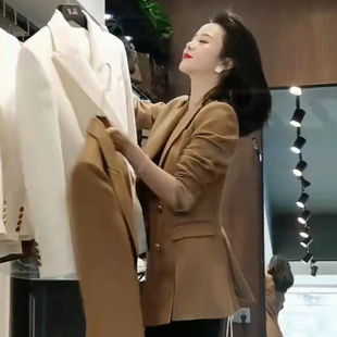 外套ins风别致上衣潮网红爆款 欧货高级感女西装 时尚 2022春秋修身