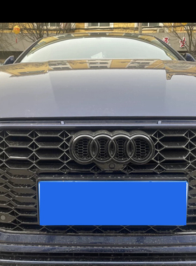 专用新款奥迪A6L改装中网标mtm中网四环标Q5L奥迪标尾标套件