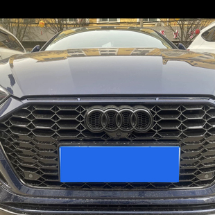 专用新款奥迪A6L改装中网标mtm中网四环标Q5L奥迪标尾标套件