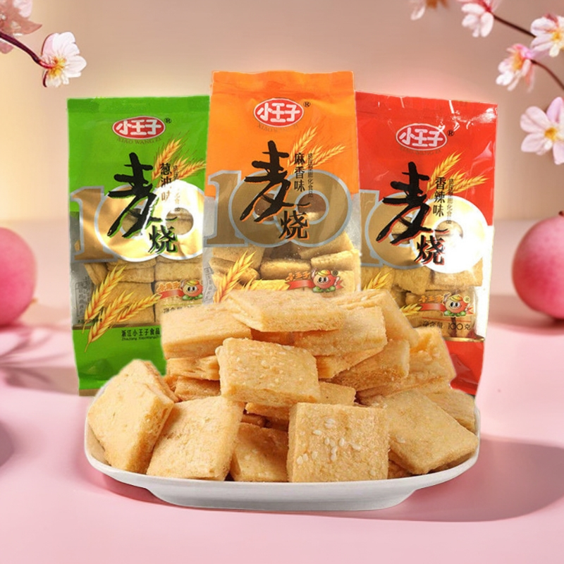 小王子麦烧饼干150g咸味香辣