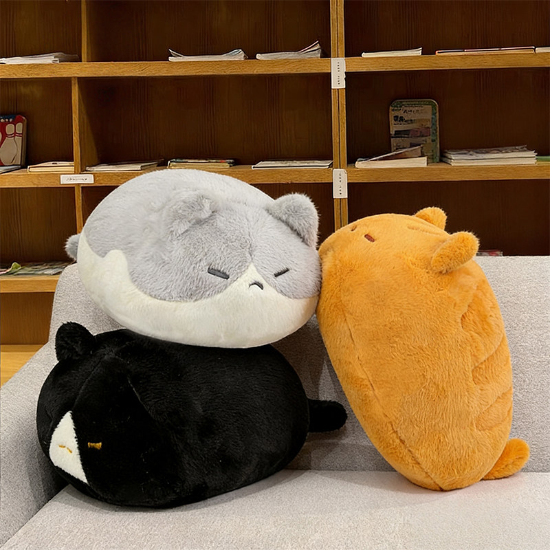 可爱趴趴猫咪玩偶女生抱枕毛绒玩具陪睡安抚布娃娃生日礼物送女友