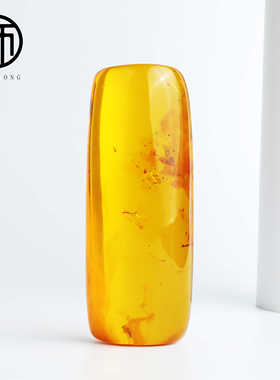 孤品·馆藏级别老货回流天然原矿爆花俄料金珀琥珀大吊坠87.2