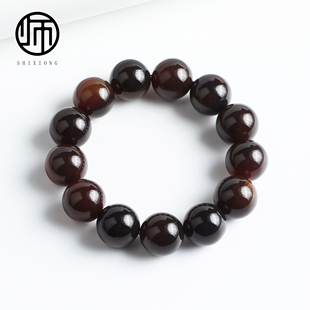 馆藏级·纯翳珀无优化原矿18MM圆珠手串(带产地证书)