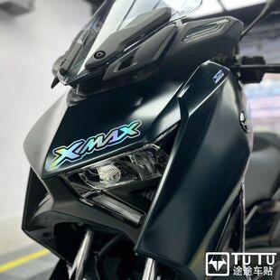 适用于雅马哈23-25款XMAX300贴纸拉花摩托车贴花灯眉贴防水车贴