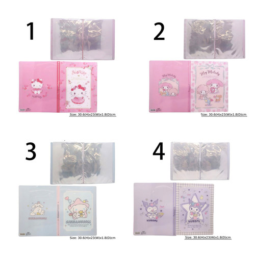 代购2026年7月份Hello Kitty/Sanrio 文具系列30页文件夹-4款