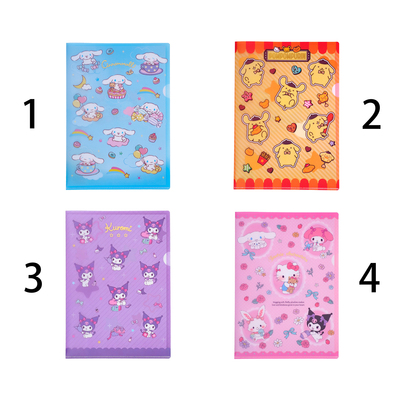 2026年8月份Cinnamoroll/Sanrio 港版文具系列文件夹套装--4款