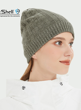 戴适DexShell防水透气透湿针织翻边男女户外登山防风雪帽DH32405