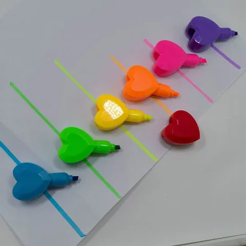 荧光笔简单油画针针医院调色pen美术院妇幼颜料画图心色调