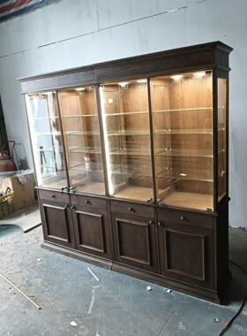 中古珠宝首饰展示柜手表手饰眼镜木质玻璃柜台雪茄烟斗精品店陈列