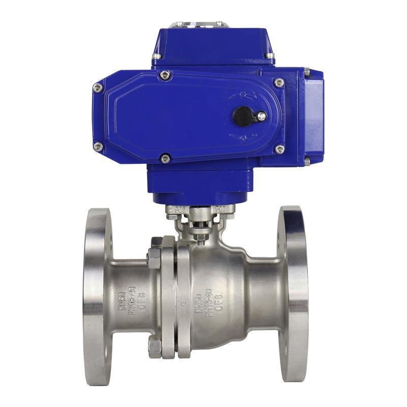 电动球阀Q941FH不锈钢开关DN15-200法兰铸钢高温高压220V调节阀门