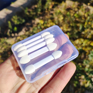 双头眼影棒眼影刷海绵棒便携遮瑕刷眼部晕染专用化妆工具套装