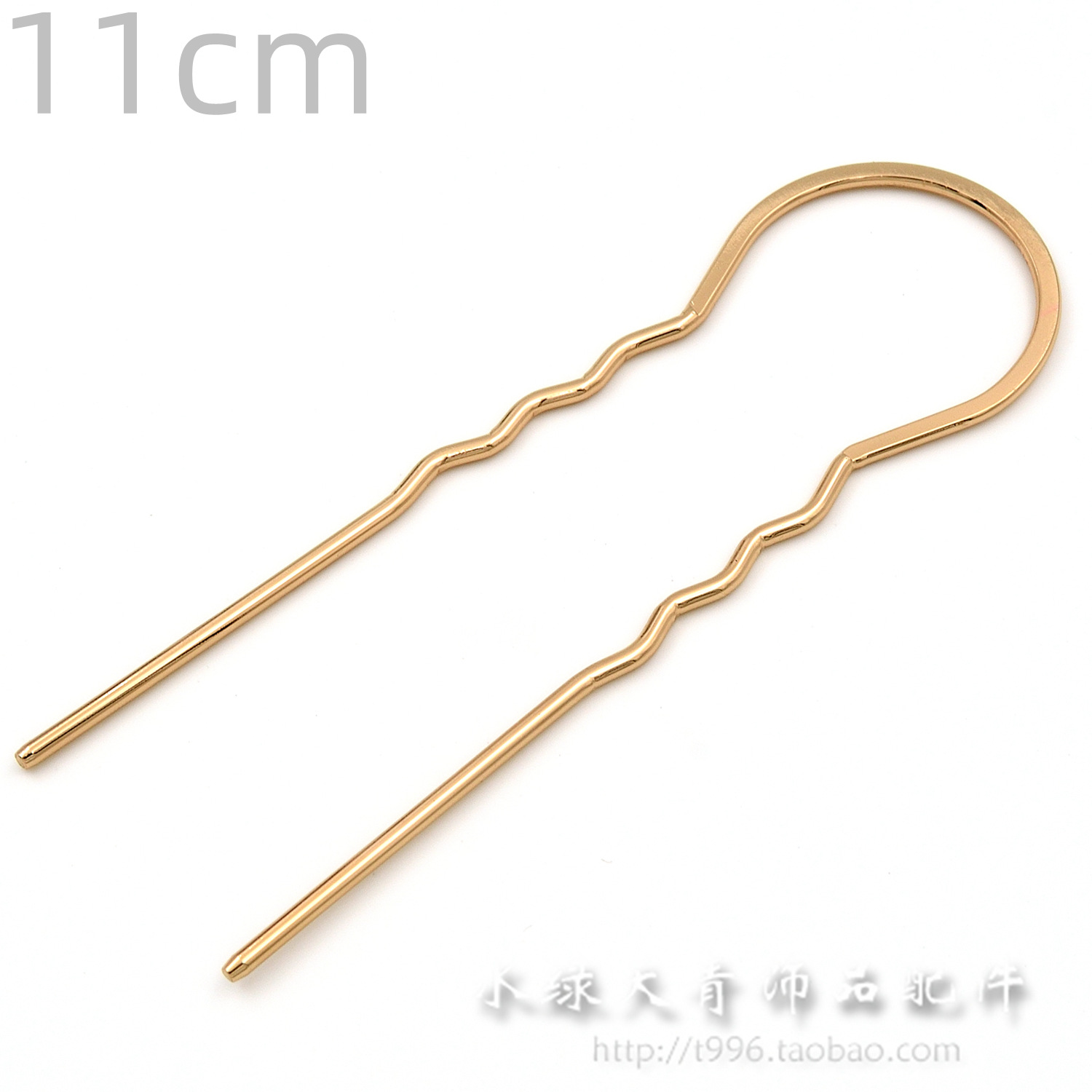 105MM双股圆头钗簪杆纯铜镀金银diy手工材料发簪主体头饰品配件 饰品/流行首饰/时尚饰品新 其他DIY饰品配件 原图主图