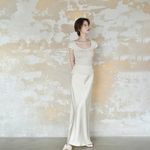 SerioLudere蛋仔很懒三醋酸裙子