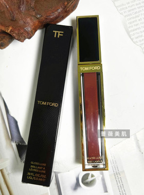 正品TOM FORD汤姆福特水光玻璃黑金镜面唇釉口红持久显色TF20 22