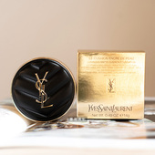 奶油肌 粉气垫高遮瑕保湿 YSL圣罗兰ysl黑皮革气垫BB霜轻薄10