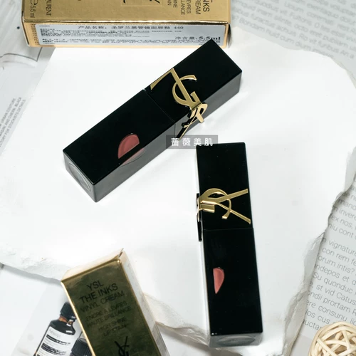YSL Saint Laurent Black Tube Lip Gup Mirror Light Lipstick 416/610/440/622/231/216 Любовь Увлажняет и длится
