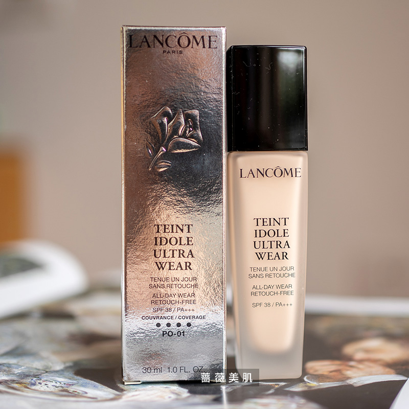 lancome兰蔻奇迹持妆粉底液30ml清透保湿控油po-01象牙白油皮亲妈