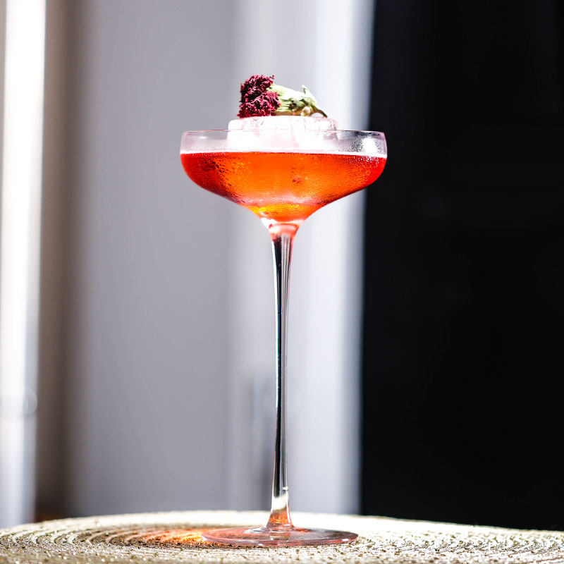 hnmt日式超高脚马天尼杯 创意鸡尾酒杯 香槟高脚杯宽口马提尼酒杯