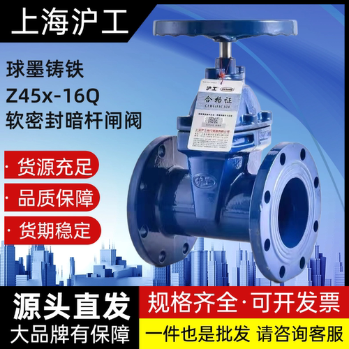 Z45X-16Q软密封DN100暗杆闸阀