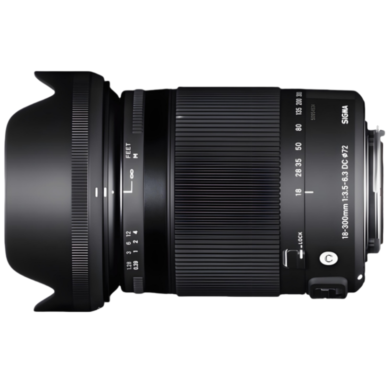 Sigma/适马 18-300mm F3.5-6.3半画幅广角长变焦微距防抖单反镜头